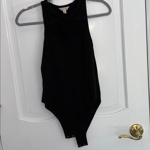 Black sleeveless body suit